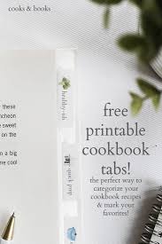 Free Cookbook Index Tabs Recipe Binder Printables Free Recipe Book Design Recipe Binder Printables