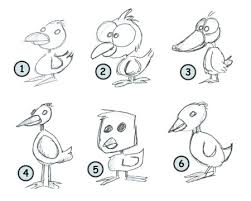 Include a tuff of feathers on the back of the duck's head. How To Draw Cartoon Ducks With A Fun Look