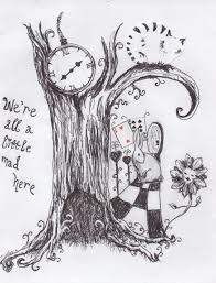 Make Do And Mend A Very Merry Un Birthday To You Alice In Wonderland Drawings Wonderland Tattoo Drawings