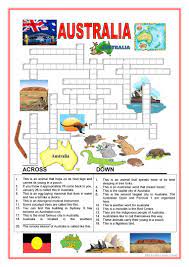 Click the answer to find similar crossword clues. Australia Crossword 2 English Esl Worksheets For Distance Learning And Physical Classrooms