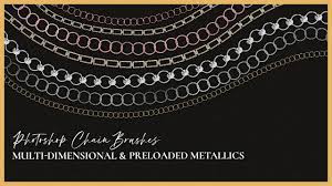 How to create a custom photoshop brush to use as chain mails rings and speed up your work flow. Photoshop Brushes Chains And Jewelry Youtube