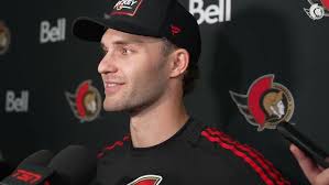 Training Camp: Josh Norris, Shane Pinto, and Travis Green Media Availability