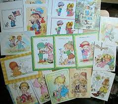 Lot 18 Country Girls Cute Critters Greeting Cards Blessed Children Friends Steph Vintage Greeting Cards Greeting Cards Country Girls