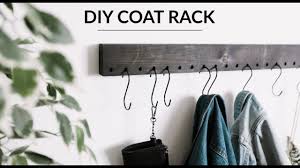 Love this modern diy wall mounted coat rack! Diy Wall Mounted Coat Rack Love Create Celebrate