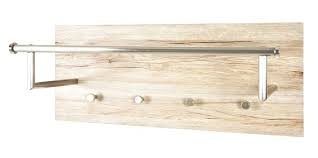 Wandgarderobe Edelstahloptik Eiche San Remo Stahl In Edelstahloptik Paneel In Mdf Dekor Eiche San Remo Masse 75x28x30cm Material Wandgarderobe Wande Eiche