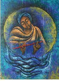 Buy Full Moon Ii A Beautiful Painting By Indian Artist Vijaya Ved Indian Artist Indian Paintings Indian Art
