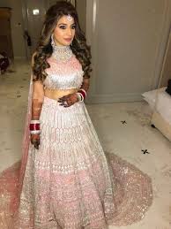 Lehenga Colour Combinations For Winter Brides Indian Bride Hairstyle Lehenga Color Combinations Bridal Hairstyle Indian Wedding