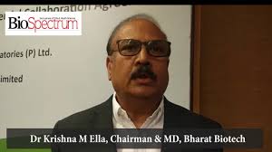 Chairman and managing director of bharat biotech dr. Dr Krishna Ella Cmd Bharat Biotech Talks About The Situation Of Cholera In India Youtube