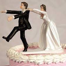 Run Away Groom Funny Wedding Cake Topper Wedding Cake Toppers Wooden Cake Topper Wedding Funny Wedding Cakes