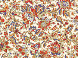 Fabric With Colourful Batik Pattern Indonesian Batik Fabric Repeat Pattern Desain Bunga Batik