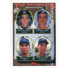 More chipper jones pages at baseball reference. Chipper Jones 1993 Topps Top Prospects Rookie Card
