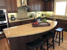 Photo 3 Of 5 Rounded Granite Counter Top Kitchen Island Exceptional Kitchen Islan Kitchen Island With Granite Top Curved Kitchen Island Custom Kitchen Island