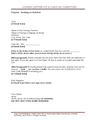 Pdf Cover Letter To A Casting Director Beverly Leech Academia Edu