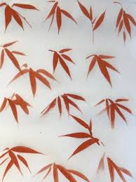 Red Bamboo Says Boo In 2020 Bamboo Art Painting Bamboo Art Chinese Painting