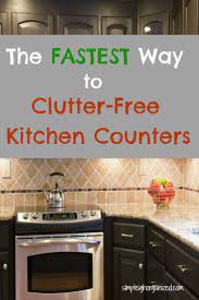 5 Simple Ways To Declutter Your Kitchen Counters Simpleigh Organized Clutter Free Kitchen Counter Clutter Free Kitchen Kitchen Counter