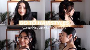 For this hairstyle you will need to dig out your barrettes from the back of your drawer. Everyday Hairstyles How I Style Scrunchies Barrettes Youtube
