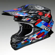 2013 Shoei Vfxw Motocross Helmet Krack Tc2 Blue Shoei Motocross Helmets Motocross Helmets Motocross Kit By Sh Casque Shoei Casque Enduro