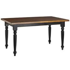 Carmichael Turned Leg Dining Table Rubbed Black Mesas Comedor