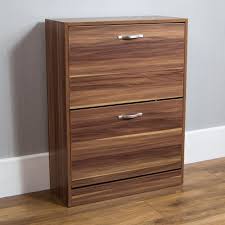 Modern homes need modern furniture pieces and women need them most of all. Home Discount 2 Drawer Cupboard Shoe Rack Organizer Pull Down Wood Furniture Unit Walnut Amazon De Kuche Haushalt