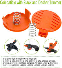 Maybe you would like to learn more about one of these? Weed Wacker Caps Grass Trimmer Parts Rc 100 P Weed Eater Cover 385022 03 Compatible With Black And Decker Nonley Trimmer Replacement Spool Cap Covers 4 Spool Cap 8 Spring Replace Rc100p String Trimmer Parts