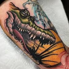 This is the oldest and cleanest shop in the sarasota florida. Alligator Head Tattoo By Roly Tattoos At Thedivinecanvas In Orlando Fl Rolytattoos Thedivinecanvas Orlan Orlando Tattoo Alligator Tattoo Florida Tattoos