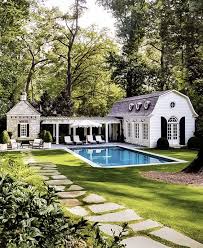 See the entire pool house here. Pin By Jill Nielsen On Home House Designs Exterior Dream House Exterior Pool House