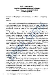 Check spelling or type a new query. Latihan Soal Uts Bahasa Jawa Kelas 1 Sd Semester 1