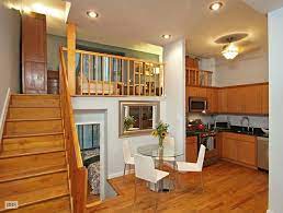Apartment Bright And Fantastically Located Split Level One Bedroom Pretty Suspended Bedro Apartment Living Room Design Apartment Living Apartment Living Room