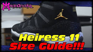 I Copped Girls Shoes How Do They Fit Air Jordan 11 Heiress Extended Gs Size Fit Guide
