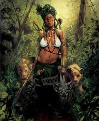 North african female wearing sport clothes doing warrior ii figure in urban park. Traditional African Warrior Male Female 22 By Bblackorchidd Game Suggestions Feedback Killer Instinct Forums