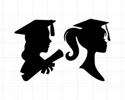 Graduated Student Girl Graduation Svg Png Jpg Dxf Graduation Cap Svg Graduation Hat Svg Squa Graduation Girl Graduation Hat Svg Bird Drawings
