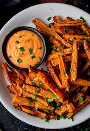 Serve with chipotle mayonnaise to prepare mayonnaise combine mayonnaise,* chipotle pepper, 1 tbsp adobe sauce and 2 drops tabasco sauce. Baked Parmesan Carrot Fries Nicky S Kitchen Sanctuary