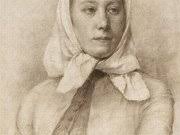 Girl In A Scarf by Pekka Halonen