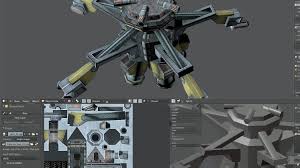Fractal Combat Game Asset Hard Surface Modeling Texturing In Blender Game Assets Hard Surface Modeling Blender Models