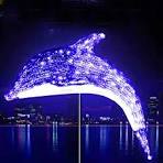 Customized Outdoor Christmas Animal Motifs Lights 3D LED Lighted Dolphin  Sculptures Garden Lighting Decorations