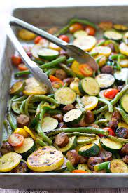 Marinated Grilled Summer Veggies With Sausage Recipe Grilled Vegetable Recipes Grilled Veggies Recipes