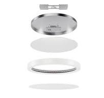 Ara 9" Round LED Flush mount in White