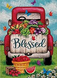 The most common outside flag material is ceramic. Amazon Com Covido Home Decorative Summer Garden Flag Blessed Vintage Red Truck House Yard Lawn Outdoor Small In 2020 Red Truck Summer Garden Flags Vintage Red Truck