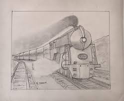 A train is a fast means of transportation of our soft body parts of different sizes. Vintage Art Deco Steam Locomotive Ny Drawing Chairish