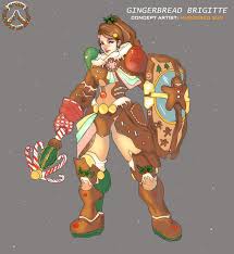 Coming up with creative art ideas can be a real challenge. Gingerbrig Concept Art So A While Ago I Had Posted An Idea For A Gingerbread Brigitte Skin And I Ve Been Obsessed With The Idea So I Asked My Friend If She