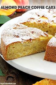 Almond Peach Coffee Cake Recipe In 2020 Coffee Cake Recipes Coffee Cake Cake Recipes