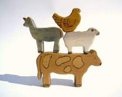 Farm On Etsy A Global Handmade And Vintage Marketplace Farm Animal Toys Pet Toys Barnyard Animals