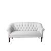 Naomi home tufted split back futon sofa faux leather/white. 1
