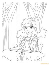 Here you will find all the heroes of the disney animation film and with them will go to a fascinating winter journey. Elsa In The Ice Castle Coloring Pages Cartoons Coloring Pages Coloring Pages For Kids And Adults