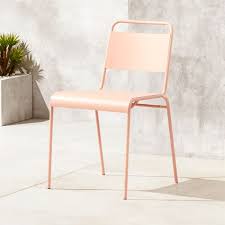 Shop Lucinda Dusty Pink Outdoor Chair The Cafe Stacking Chair Spiffs Up In Clean New Lines And Fresh New Colo Dining Chairs Modern Outdoor Chairs Patio Chairs
