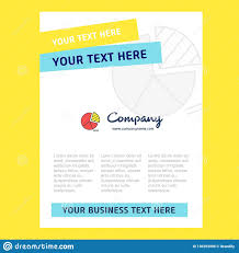 Pie Chart Title Page Design For Company Profile Annual