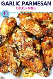 Garlic Parmesan Chicken Wings Recipe Air Fryer Oven Recipe With Images Chicken Wing Recipes Wing Recipes Parmesan Chicken Wings