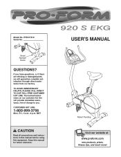 What makes this exercise bike so great? How To Raise Or Lower Seat On A Pro Form 920s Ekg Exercise Bike Proform 920s Ekg Support
