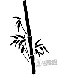 Black And White Bamboo Tree Wall Painting The Highest Quality Stencils At The Best Prices Tree Stencil Stencils Printables Templates Free Stencils Printables Templates