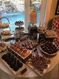50th Birthday Party Food Ideas For Adults Mini Dessert Table For 50th Birthday Party Birthday Desserts Dessert Table Cake Designs Birthday